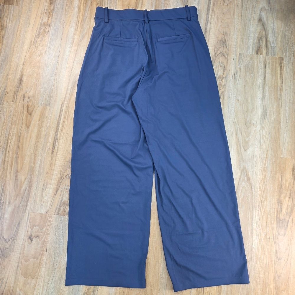 💬🩵🅰️NWT Blue Zipper Crop Hoodie & Wide Leg Pants Large - Picture 9 of 15